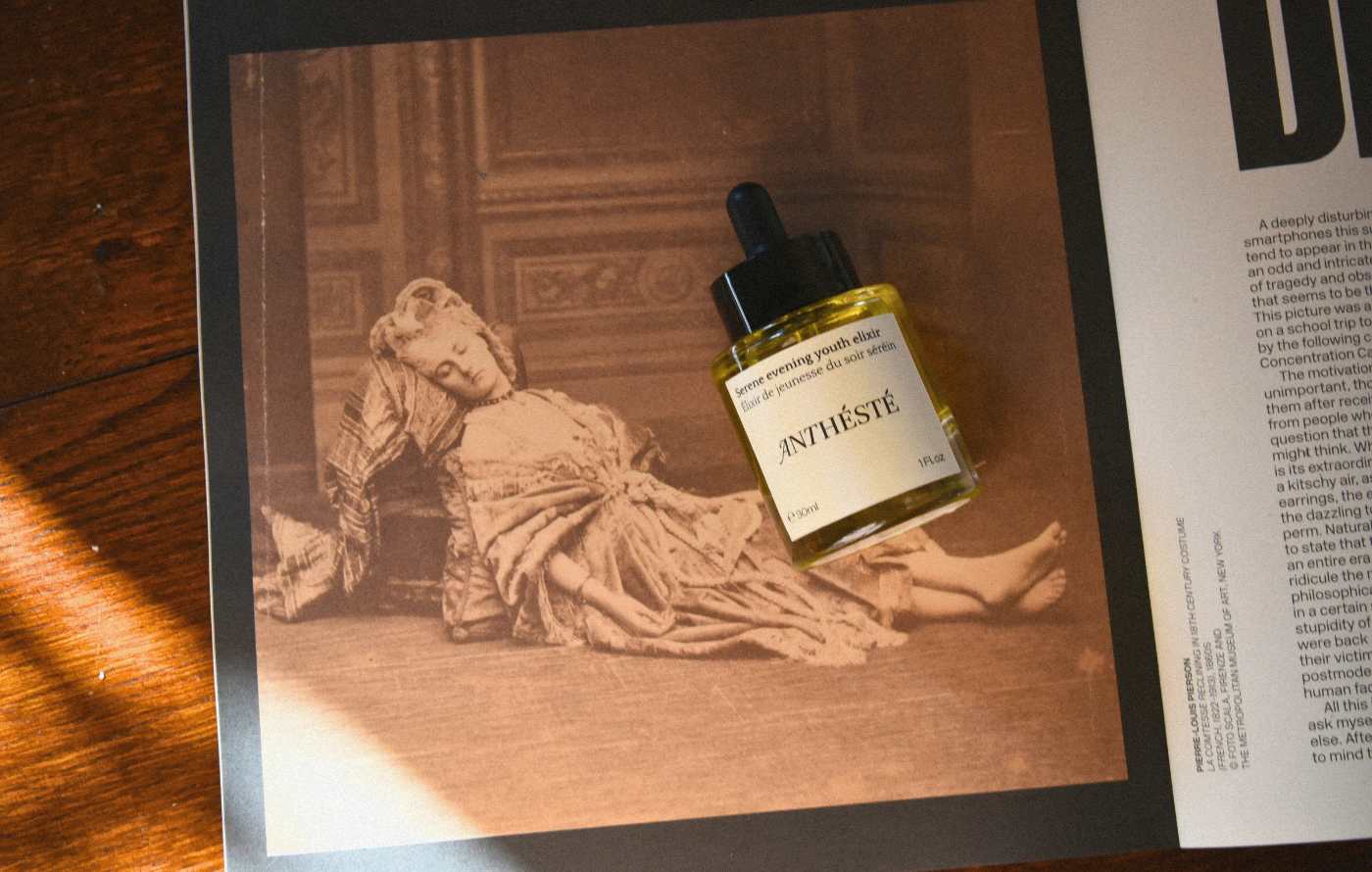 Serene evening youth elixir - ANTHÉSTÉ - huile visage antiage - powerful anti-ageing face oil